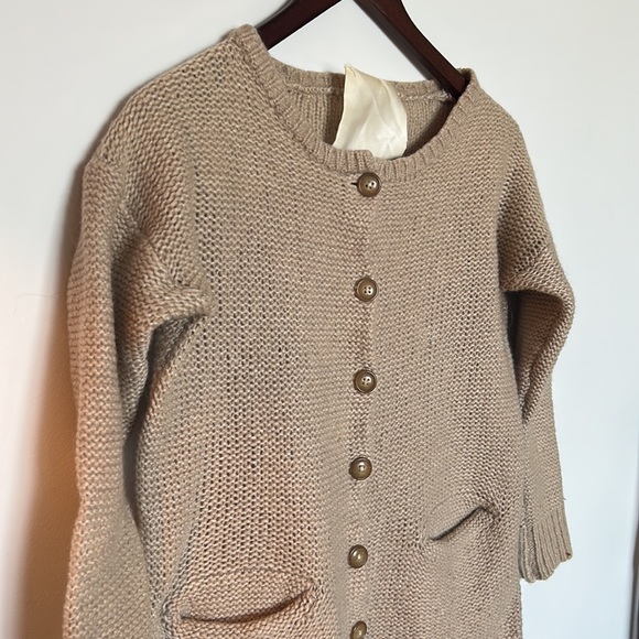 InWear loose knit wool blend cardigan, oatmeal colour - Picture 2 of 5